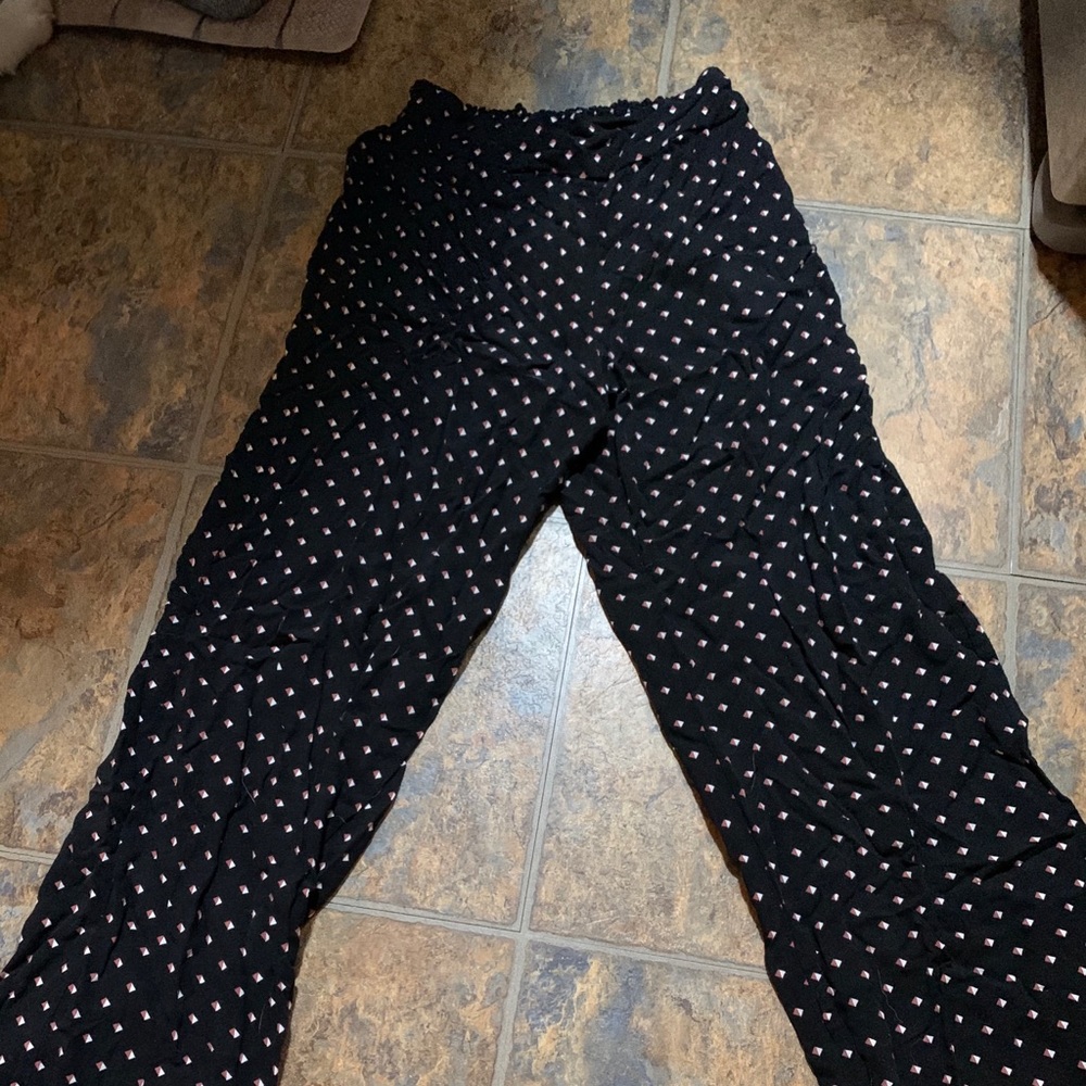 Black flared pants